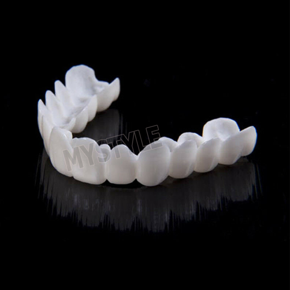 smile teeth fake snap veneers tooth dental upper lower false dentures bottom perfect stained whitening snapon material brand